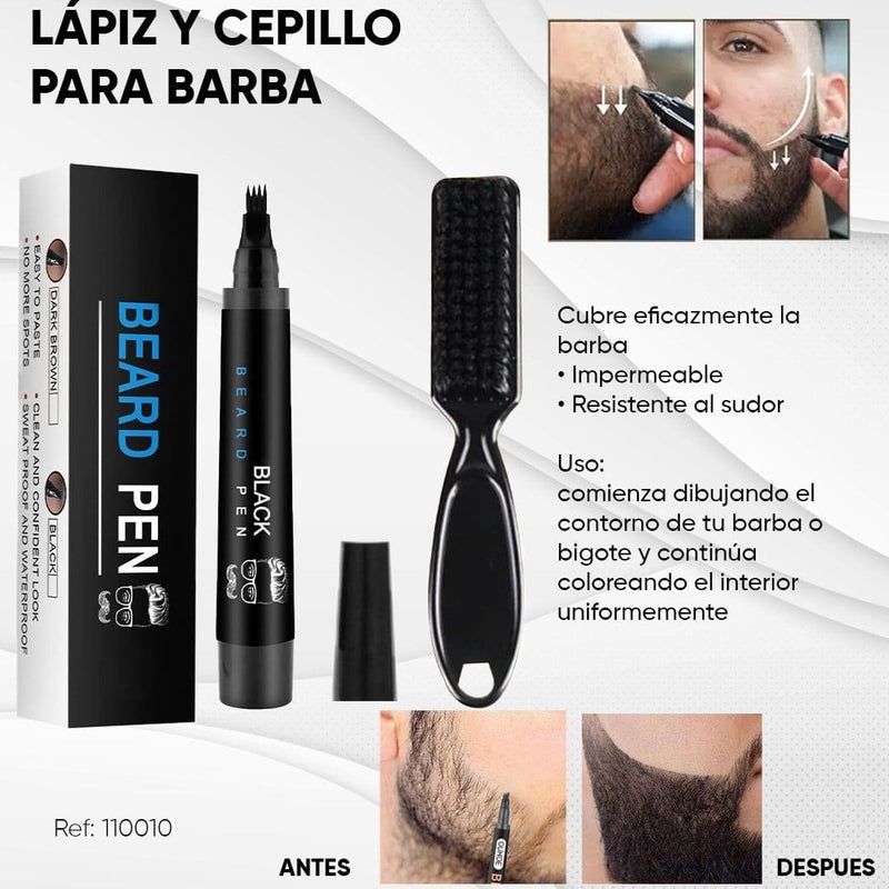 Lapiz para barba -Bear Pen +Cepillo🎁🧔